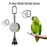 Parrot Toys to Teaching Training Bird Talking Coach Interactive Recording Playback Retell Electronic Voice Chewing Tearing Bell green CHINA