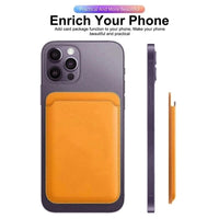 For Magsafe Magnetic Wallet Phone Case For iPhone 14 13 12 Pro Max Leather Card Holder Bag