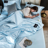 Summer Mulberry Silk Comforter Duvet Insert Luxury Natural Silk Blanket Satin Bedding Quilt Queen Single Double Twin Size Bed Lusy Store