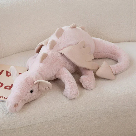 Dragon Plush Toys Stuffed Dinosaur Flying Wings White Pink Green Blue Dragons Birthday Gift for Boy Pink