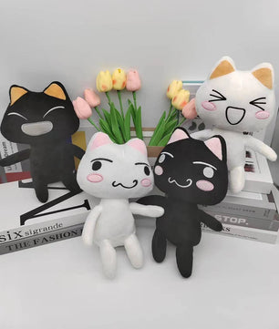 Lusy Store LLC Toro Inoue The Cat Plush Toy Soft Doll Room Decorations Birthday Gifts Christmas Gifts Plush