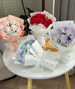 Valentine's Day Artificial Rose Soap Bouquets Eternal Flower Bouquet Gifts Party Home Decor