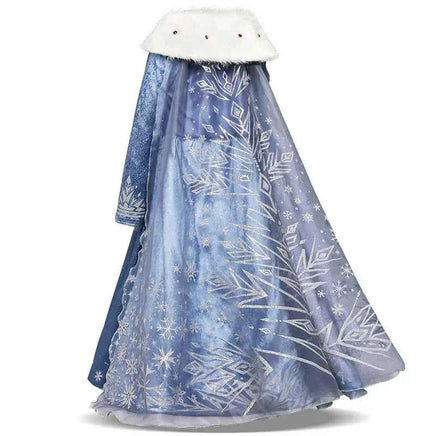 Girls Elsa Anna Costume Kids Birthday Floral Dress Children Snow Queen Performance Fantasy Princess Evening Halloween Costumes