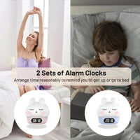 Cute Duck Shaped Silicone Lamp with USB Charging Adjustable Light Timer LED Colorful Night Light for Sleeping