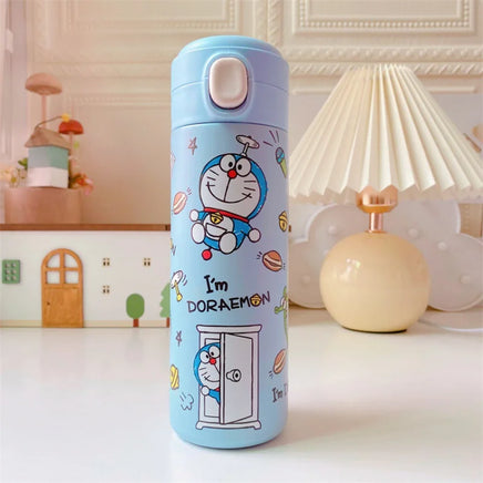 Sanrio Hello Kitty Kuromi Melody Cartoon Stainless Bounce Cup Creative Trending Student Water Bottle Large Capacity Thermos Cup 17 420ML