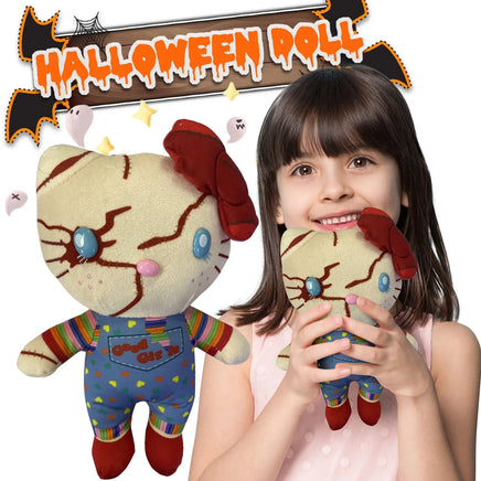 Hello Kitty Stuffed Animals Halloween Terrifying Plush Toy Creative Decorative Gift Soft Individualized Doll A