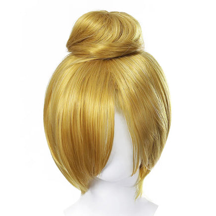 Girl Princess Elsa Anna Wig Kid Halloween Party Carnival Disguised Belle Wednesday Mermaid Rapunzel Aurora Snow White Ariel Hair Tinkerbell