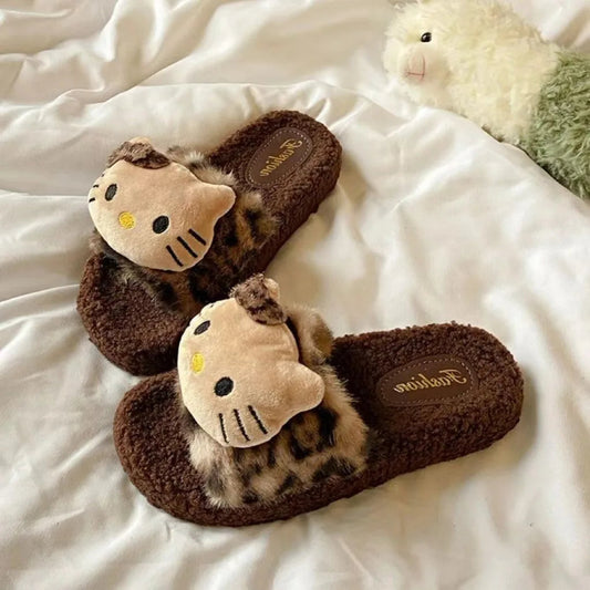 Fashion Hello Kitty Cartoon Slippers for Spring and Autumn