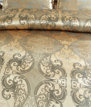 Satin Duvet Cover  Size, Floral Jacquard Satin Duvet Cover Set 3 Piece Luxury Silk Like Bedding Comforter Cover Set Lusy Store