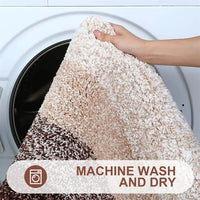 Olanly Luxury Bath Mat Microfiber Absorbent Bathroom Rug Shower Foot Mat Non-Slip Soft Living Room Floor Plush Carpet Decoration