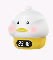 Cute Duck Shaped Silicone Lamp with USB Charging Adjustable Light Timer LED Colorful Night Light for Sleeping Duck