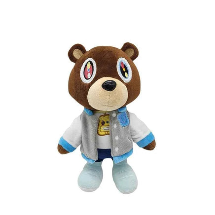 Kawaii Kanye Dropout Bear Teddy Bear Plush Toys Kanye West Graduation Soft Stuffed Home Room Decor Birthday Gift 1pcs