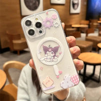 Kuromi Cinnamoroll MagSafe Magnetic Phone Case for iPhone 16 15 14 13 12 Pro Max