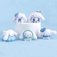5pcs Cinnamoroll Anime Action Figures (4cm) - Kawaii Tabletop Model Gifts