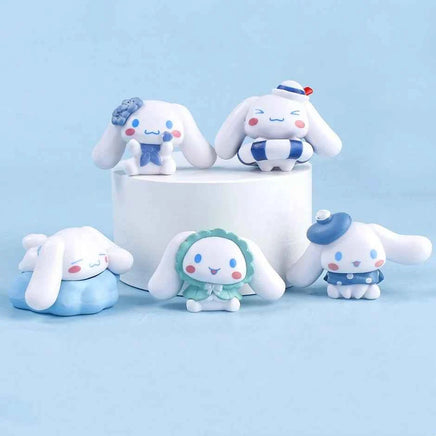 5pcs Cinnamoroll Anime Action Figures (4cm) - Kawaii Tabletop Model Gifts
