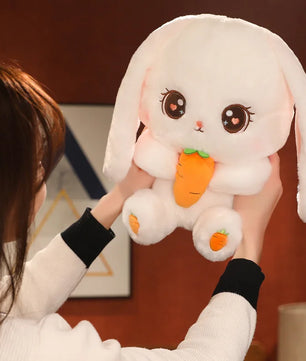 Lusy Store LLC Long Ear Rabbit Plush Pillow Big Size Bunny Dolls Stuffed Soft Animal Cushion Girls Birthday Xmas Gifts Plush