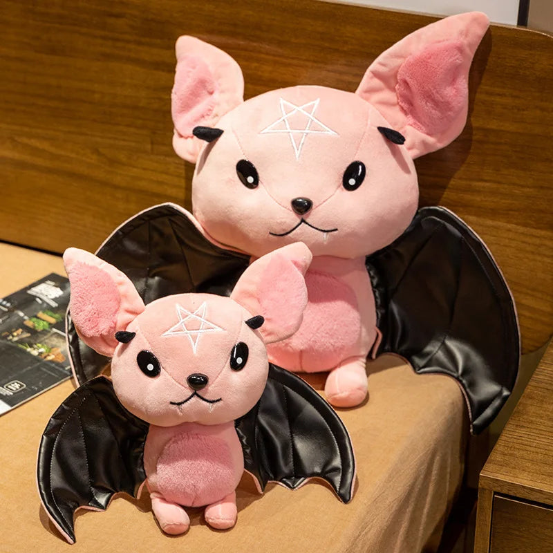 Lusy Store LLC Dark Series Vampire Plush Bat Toy Pentacle Moon Bat Doll Stuffed Halloween Plush Kids Toy Home Decor Plush