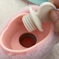 Lusy Store 500ml Sanrio Plush Hot Water Bag Kawaii Hello Kitty Kuromi Cinnamoroll Melody Reusable Heating Hot Water Bottle Christmas Gift 