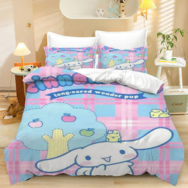 Cute Cinnamoroll Bedding Sets Comforter Quilt Bed Cover Duvet Cover Pillow Case 2-3 Pieces Sets Kids Adult Size Home Decor Lusy Store