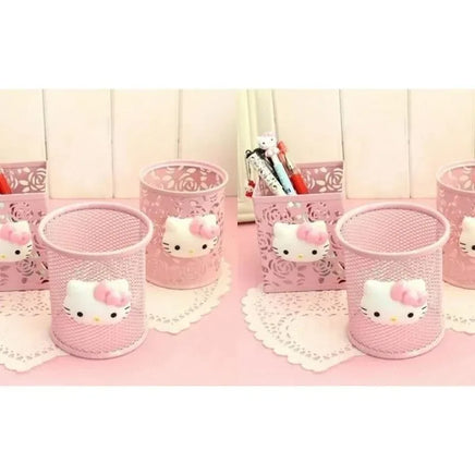 Hello Kitty Pen Holder Creative Kawaii Desktop Storage Box