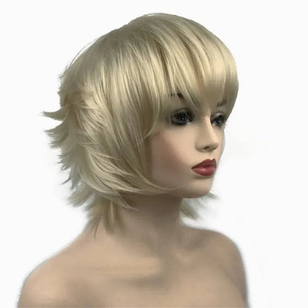 StrongBeauty Halloween Wig Blue Assassination Classroom Akabane Karma Cosplay Wigs Red Synthetic Hair color613r 6inches