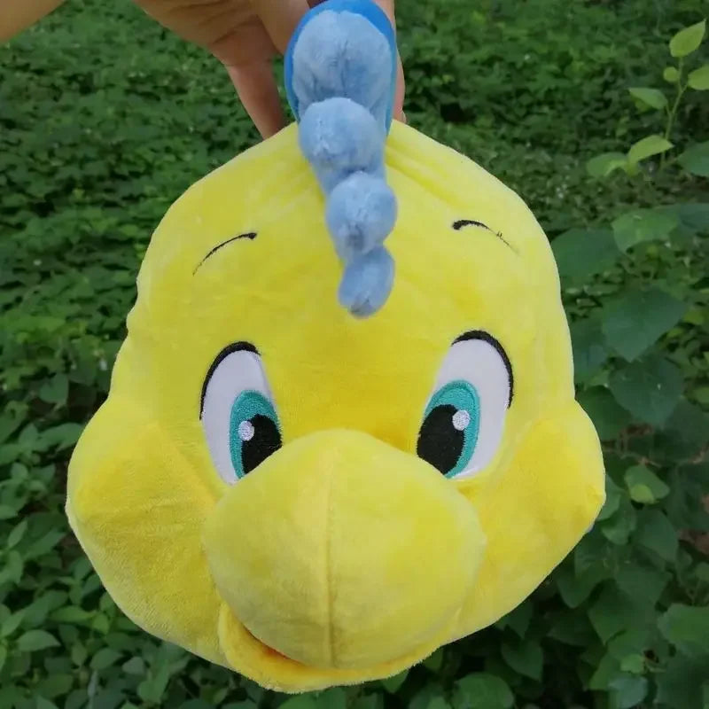 Lusy Store LLC Flounder Ariel The Little Mermaid Princess Plush Stuffed Dolls Cartoon Chubby Pillow For Child Girl Gift Plush