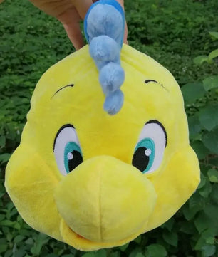 Lusy Store LLC Flounder Ariel The Little Mermaid Princess Plush Stuffed Dolls Cartoon Chubby Pillow For Child Girl Gift Plush
