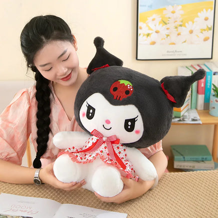 Lusy Store LLC Kawali Kuromi Hello Kitty My Melody Cinnamoroll Pillow Plush Toys Stuffed Doll for Kids Christmas Gift Plush