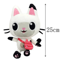 Animals Plush Gabby Dollhouse Lovely Plush Gaby Toy Plush House Cat Doll Cartoon Stuffed Animals Mermaid Cat Plushie Dolls Kids White