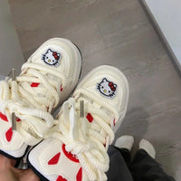 Sanrio Hello Kitty Sneakers for Women - Y2K Preppy Cute Sport Shoes