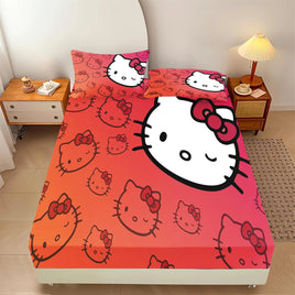 Hello Kitty Fitted Sheet Suitable For Children And Adults Home Decor 7