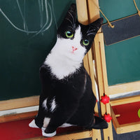 Cute Lifelike 3D Cat Dog Plush Toys Stuffed Soft Animal 50cm Sleep Pillow Sofa Cushion Home Decor Gift Heizuo 50cm
