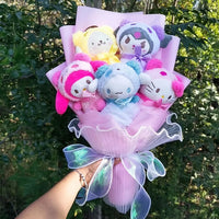 Lusy Store LLC Kuromi Plush Bouquet My Melody Cinnamoroll Hello Kitty Gifts Bouquet