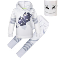 Children Halloween Costumes Anime Marshmello Plush Game Kids Cosplay Clothing Boys Girls Jumpsuit Cartoon Mardi Gras Gift1651 Lusy Store