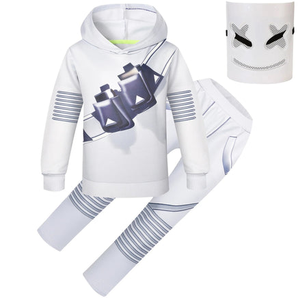 Children Halloween Costumes Anime Marshmello Plush Game Kids Cosplay Clothing Boys Girls Jumpsuit Cartoon Mardi Gras Gift1651 Lusy Store