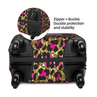 Hello Kitty Leopard Suitcase Cover Cruise Trip Protection Vacation Strectch Luggage Supplies