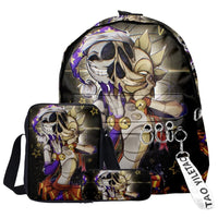 Trendy Popular Funny sundrop fnaf 3D Print 3pcs/Set pupil School Bags Laptop Daypack Backpack Inclined shoulder bag Pencil Case Lusy Store