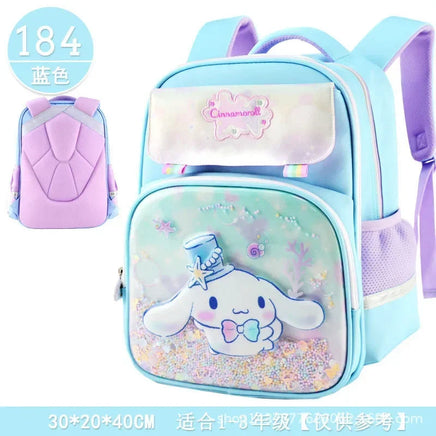 Sanrio Cute Kuromi Melody Cinnamoroll Large Capacity Backpack Boys Girls Cartoon Hello Kitty Kawaii Canvas Schoolbag 2024 Cute 4