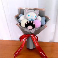 Kuromi My Melody Cinnamoroll Hello Kitty Plush Bouquet Woman Valentine's Day Girls Christmas Gifts Cartoon Bouquet-5