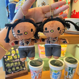 Lusy Store LLC Hello Kitty Plush Toys Travis Scott Plush Anime Miniso Plush Toy Stuffed Animals Soft Plush Children Gifts Plush