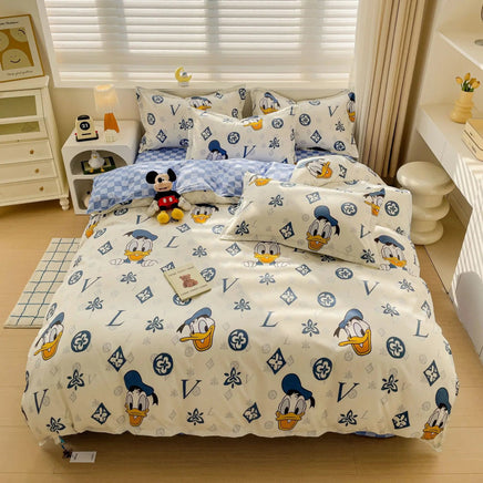Disneys Cartoon Bed Sheets Set Stichs Mickeys Bedding Set Toys Story Duvet Cover Pillowcase Donalds Bed Sets Queen King Size 14