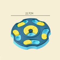 Interactive Dog Puzzle Toy & Slow Feeder, Non-Slip Bowl for IQ Training, Slow Eating Food Dispenser for Cats & Dogs