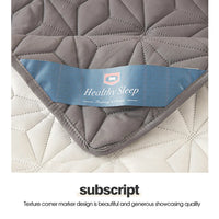 Waterproof Mattress Topper with Elastic Band Quilted Protector Pad Bedspread Winter Mattress Cover for Single/Double Bed 140/160 Lusy Store