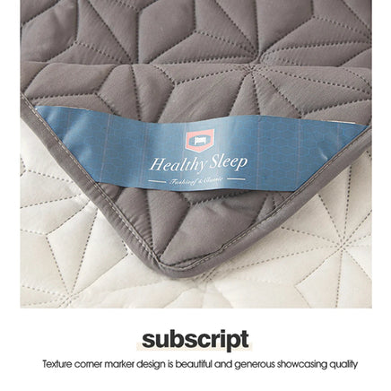 Waterproof Mattress Topper with Elastic Band Quilted Protector Pad Bedspread Winter Mattress Cover for Single/Double Bed 140/160 Lusy Store