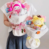 Lusy Store LLC My Melody Bouquet Kuromi Cinnamoroll Plush Doll Flower Kawaii Toys Gift Box Bouquet