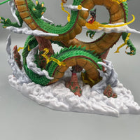 24cm Dragon Ball Anime Figure Shenron Figure Goku And Shenron Figurine Model Pvc Statue Doll Collection Room Toy Gifts Lusy Store