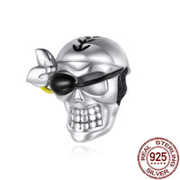Gothic 2025 Charms 925 Sterling Silver Halloween Nightmare Skull Skeleton Beads Fit Snake Chain Bracelet Necklace DIY Jewelry OMT152