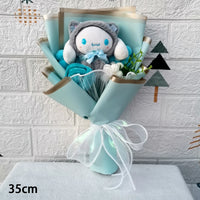 Kuromi My Melody Cinnamoroll Hello Kitty Plush Bouquet Woman Valentine's Day Girls Christmas Gifts Cartoon Bouquet-21