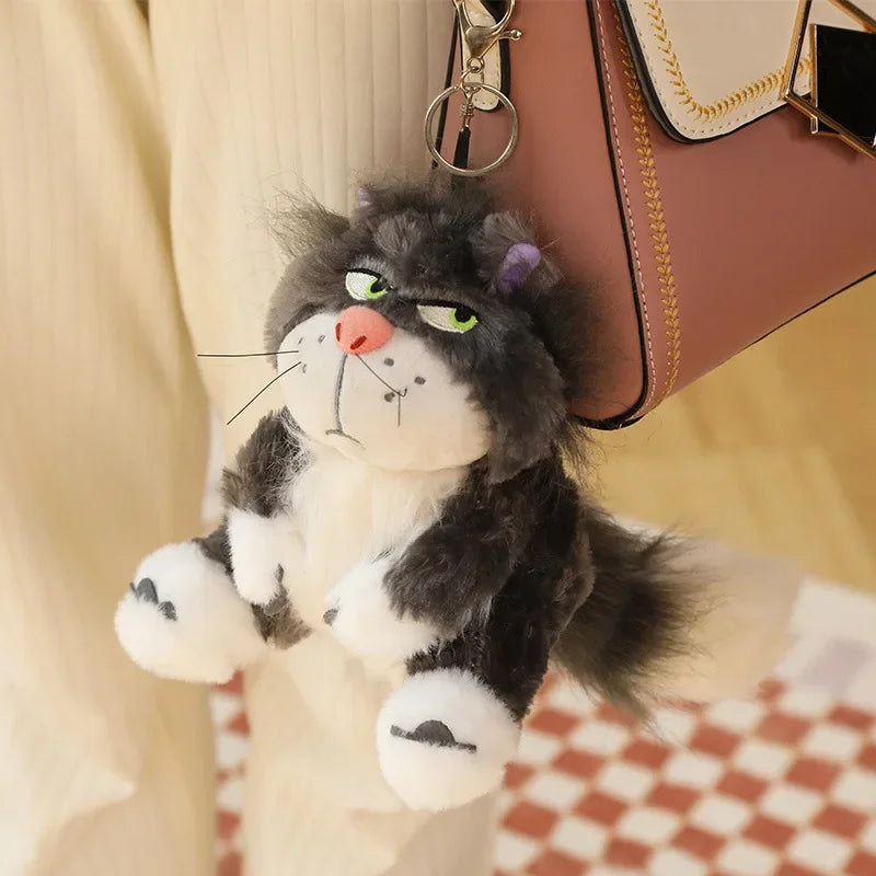 Lusy Store LLC Cinderella Lucifer Cat Plush Toys Soft Anime Cartoon Princess Stuffed Animals Gifts Plush