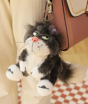 Lusy Store LLC Cinderella Lucifer Cat Plush Toys Soft Anime Cartoon Princess Stuffed Animals Gifts Plush
